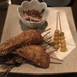 Tosaka-na Dining Gosso - ☆手羽先のから揚げ、銀杏串、小鉢