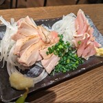 のんちゃん - 大山鶏たたき炙り2種盛り合わせ