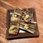 旬鮮味処 おおてら - 穴子の7厘炭火焼きは、静岡県産のわさびを付けて頂きましたが、コレは美味かった。