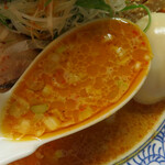 Chuukasoba Tagano - 特製ごまの辛いそば（A）/スープ