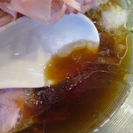 中華そば 深緑 - 鰹のぶっかけ/スープ