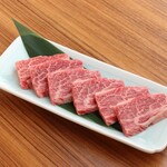 Kuroge wagyu yakiniku namahorumon sandaimetegari - ロース