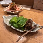 Shokudou Kado - パリパリピーマン　牛すじ肉味噌