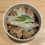 肉蕎麦 むね - 冷肉蕎麦 ¥1,000 ＋ 大盛り ¥100