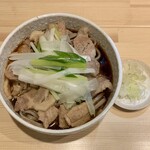 肉蕎麦 むね - 冷肉蕎麦 ¥1,000 ＋ 大盛り ¥100