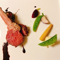 坂の上レストラン - ラムを選択　子羊の炭火焼き赤ワインのソース