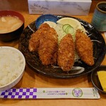 燕楽 - カキフライ定食