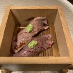 神戸牛らーめん　八坐和 - 神戸牛ステーキ寿司