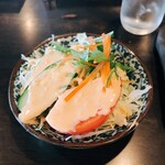 Ishigaki Ji Makita Uchi Bokujou - ランチステーキのサラダ