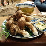 柳家 - 急遽用意された信州の松茸（今の時期にさすがです２０１３年１０月）