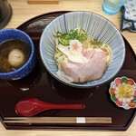 中華そば 麺ノ花 - 味玉つけ麺 醤油  1100円