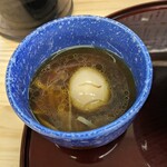 中華そば 麺ノ花 - 味玉つけ麺 醤油  つけ汁　