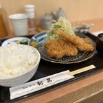 とんかつ和泉 - ミックスフライ定食