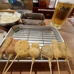 串かつ 天ぷら ひろかつ - 串カツ盛り合わせ