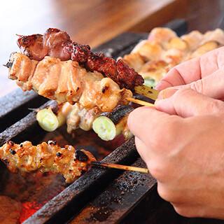 A combination of sake and Grilled skewer ◎We are particular about all ingredients and cooking methods.