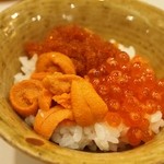 千春鮨 - 雲丹 ＆ いくら ミニ丼
