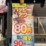 taishuuyakinikuhorumonkemuriki - 16時から18時までハッピーアワーでハイボールなど88円！