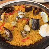 Bar Espanol LA BODEGA 大阪店 - ♢季節のパエリア
                      　『旬の紋甲イカとムール貝 
                      　　紀の里産秋茄子と銀杏バジルクリームのパエリア』