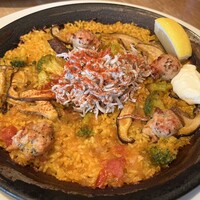 Bar Espanol LA BODEGA 大阪店 - ♢今月のパエリア
                    『秋シラスとスペイン産サルシッチャ 
                    　　　　紀の里産原本しいたけのパエリア』