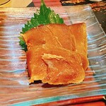 純米酒とお出汁 雲母 - 奈良漬燻製