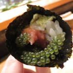 天寿し - (2013年→)14貫12000円・税別。追加の絶品、トロてっぽう