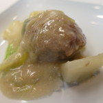 うずまき 別館 - 鴨のひき肉、株の腐乳炒め