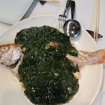 うずまき 別館 - のどぐろの姿蒸し、葉唐辛子