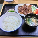 一平食堂 - レバ焼定食　1000円