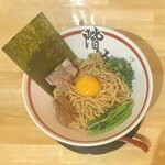 ラーメン階杉 - 地鶏の冷やし鶏油まぜそば