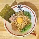 ラーメン階杉 - 地鶏の冷やし鶏油まぜそば