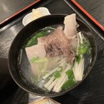 志布志　喜船 - 海鮮丼に付くお椀