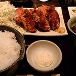 串の味 東八 - カキフライ＆唐揚げ定食