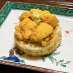 あさば - 水茄子 衣揚げ うに