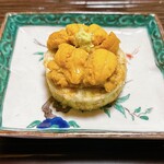 あさば - 水茄子 衣揚げ うに