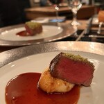 和フレンチバル村塾 - コースのビアンド　黒毛和牛フィレ肉のグリエ