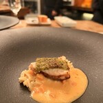 和フレンチバル村塾 - コースのポワソン　アンコウのブレゼ　