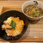 中村麺兵衛 渋谷店 - そば屋の厚みかつ丼とそば温