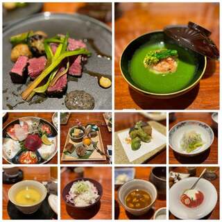 毎月変わる独創的和食のフルコース。