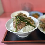 Ootori Hanten - オイスターソースのやや濃いめな味付けですが、ご飯と頂くとちょうどいい味付け。