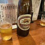 焼鳥 八朔 - ラガーの壜があるのは嬉しい