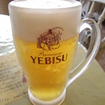 マカロニ市場 - 生ビール＠609円