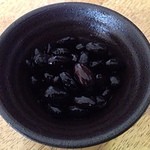 しもきた茶苑大山 - ほうじ茶(600円) 銀不老豆トッピング(＋300円)