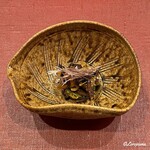 御料理 寺沢 - 香茸に人形茸､柿に胡瓜､菊花に胡麻､松の実の御浸し