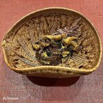 御料理 寺沢 - 香茸に人形茸､柿に胡瓜､菊花に胡麻､松の実の御浸し