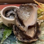 御料理 寺沢 - 眞子鰈のキャビア和えと鮑の柔らか煮