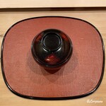 御料理 寺沢 - 特注の秀衡塗の椀物