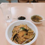 Fukurin En - ナスピリ辛香り炒め丼/デザート/スープ