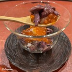 御料理 寺沢 - 天然あみ茸に霙卸しといくら