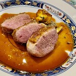 渡辺料理店 - 宇治京鴨胸肉蜂蜜ロースト　ハーフポーションにしてくれました　そんなことできるんだね口開けて待ってたのにｗ