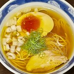 酒亭 田中 - 締め2 鶏そば醤油　こちらはあっさり　いくらでも食べられそうな味わい